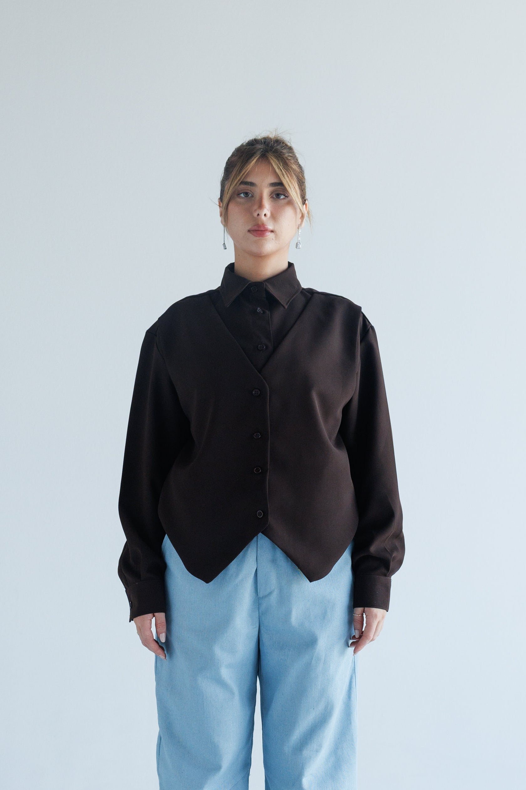 Vest shirt (brown)