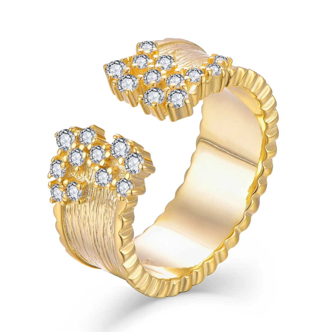 golden waves ring