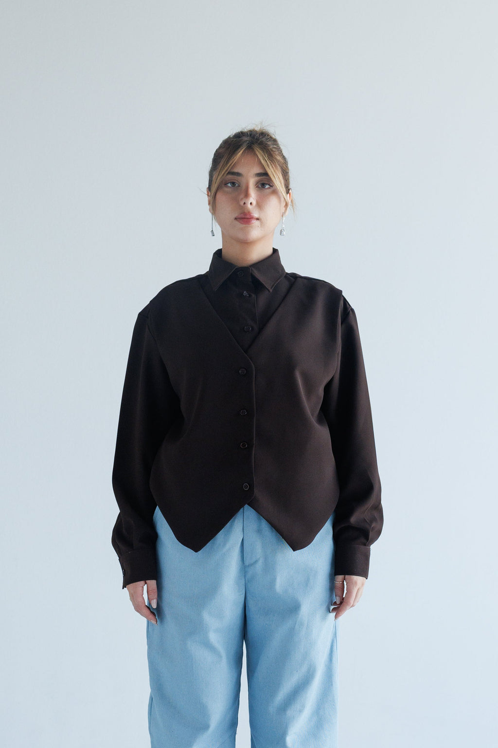 Vest shirt (brown)