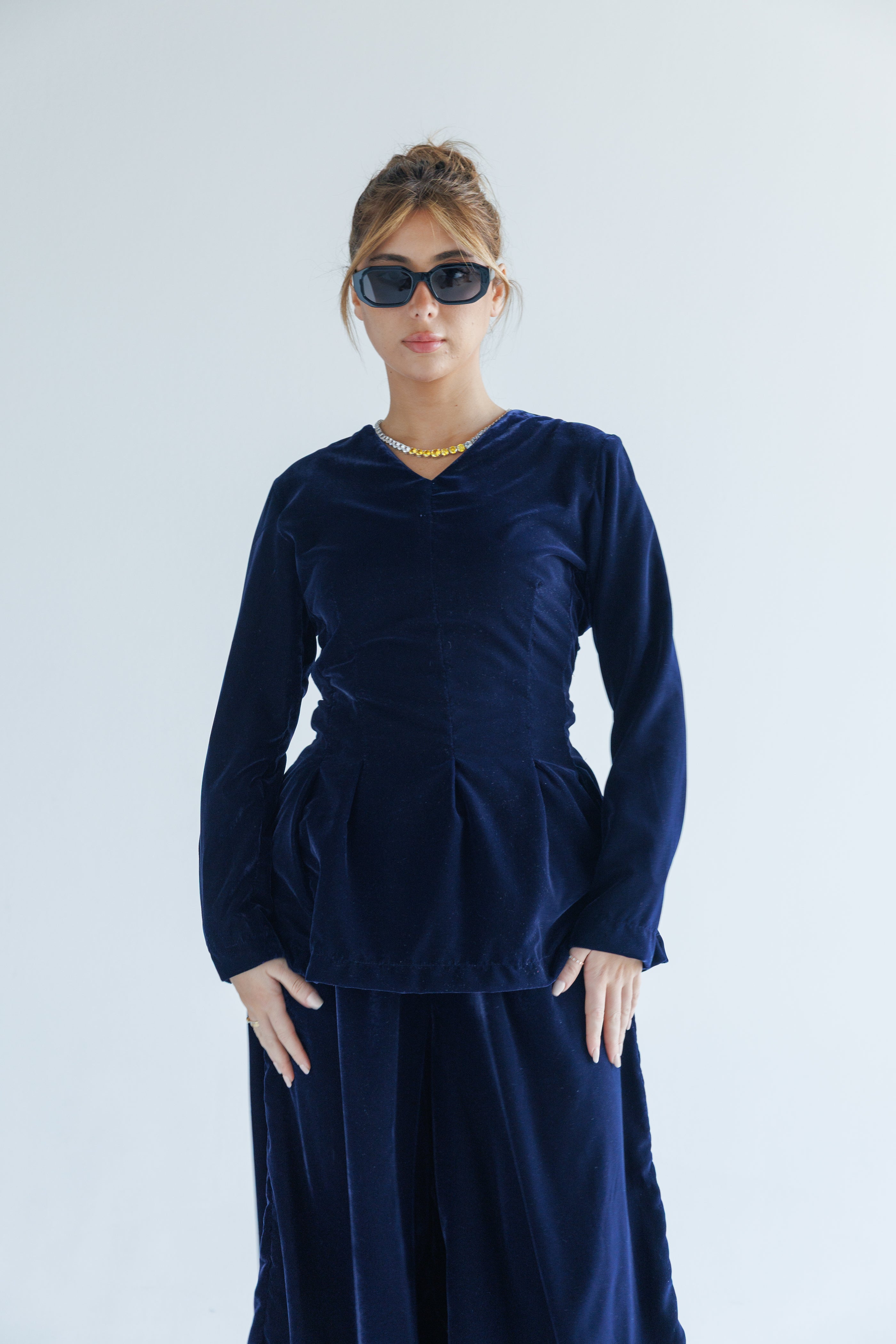 Velvet set (navy)