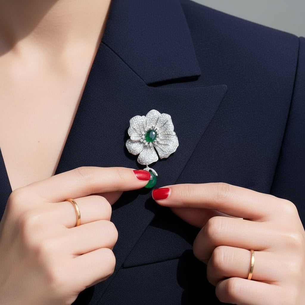 flower brooch